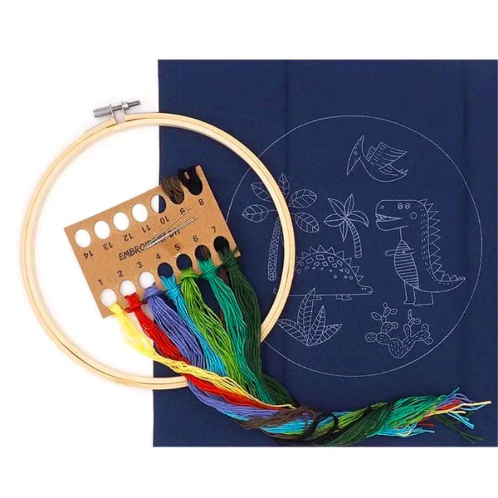 Arbee Embroidery Kit - Dinosaur Friends