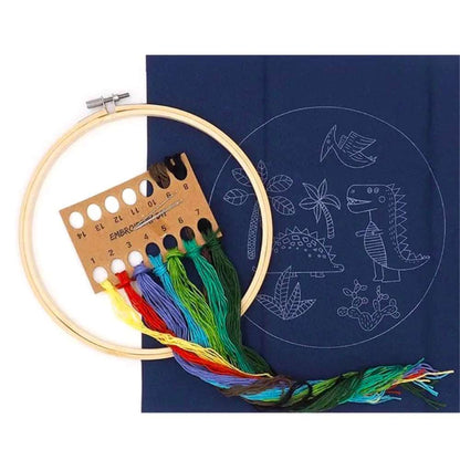 Arbee Embroidery Kit - Dinosaur Friends