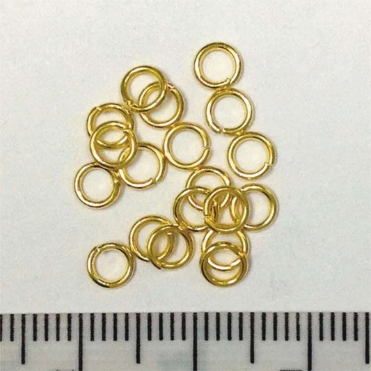 Arbee Jump Rings 4mm Gold Pkt 30