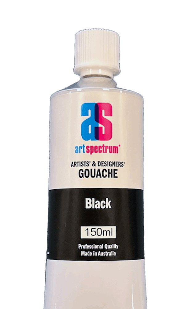 Art Spectrum Artists GOUACHE 150ml BLACK