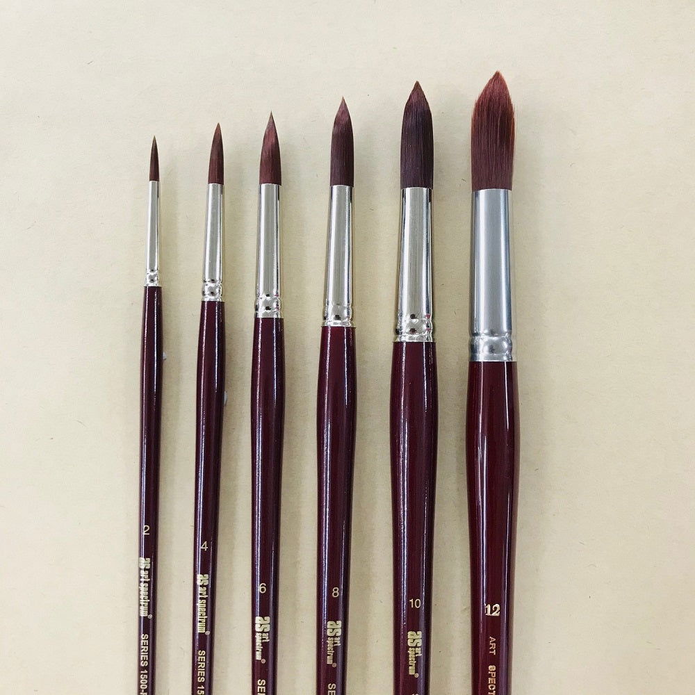 Art Spectrum BRUSH 1500 Maroon SYNTHETIC ROUND