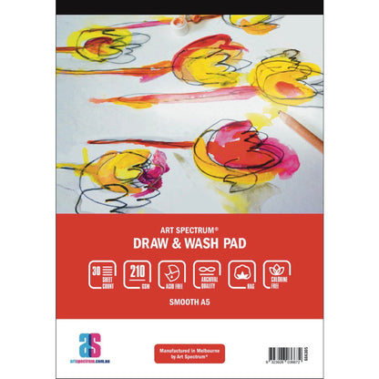 Art Spectrum Draw and Wash Pad 210gsm Smooth A5