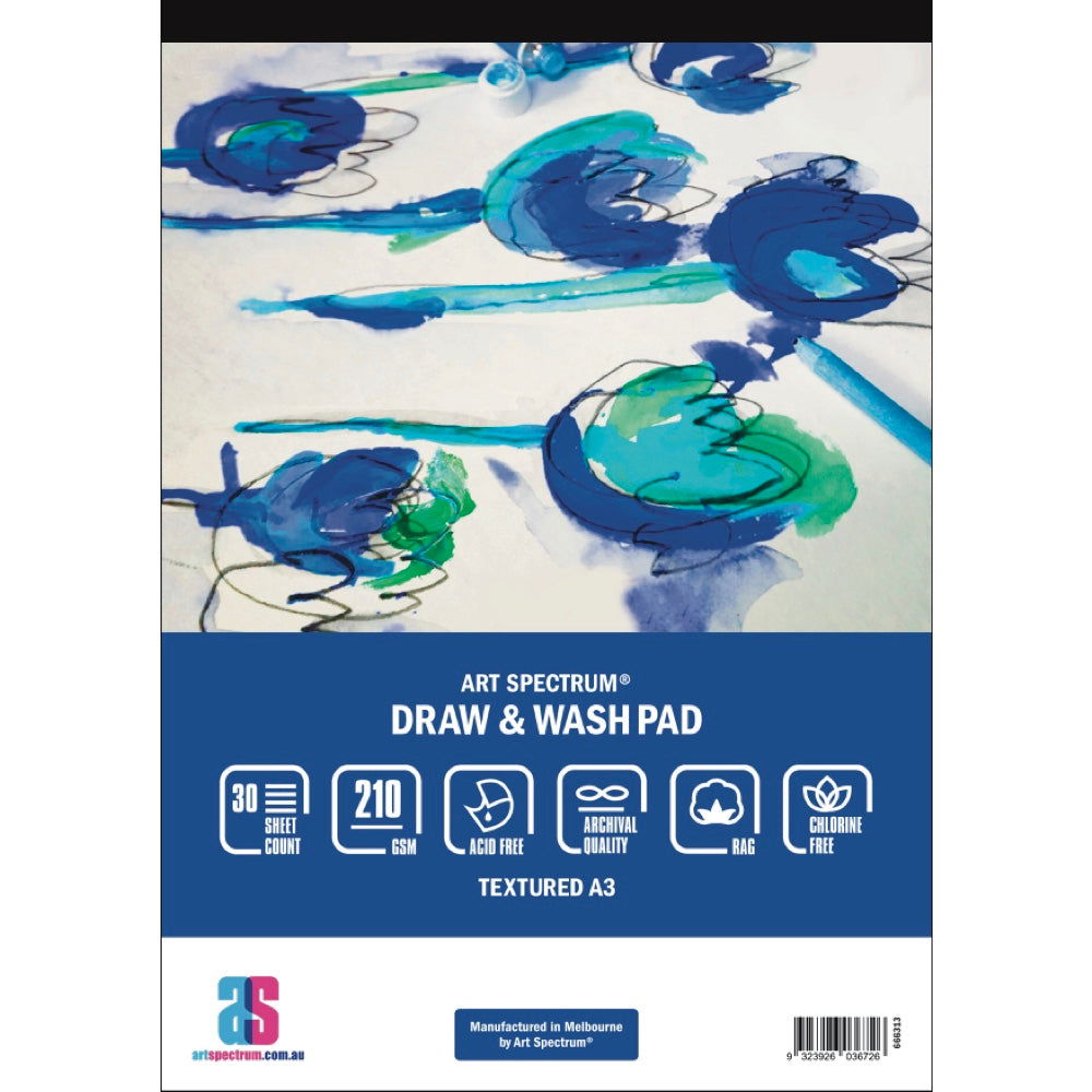 Art Spectrum Draw and Wash Pad 210gsm Textured A5