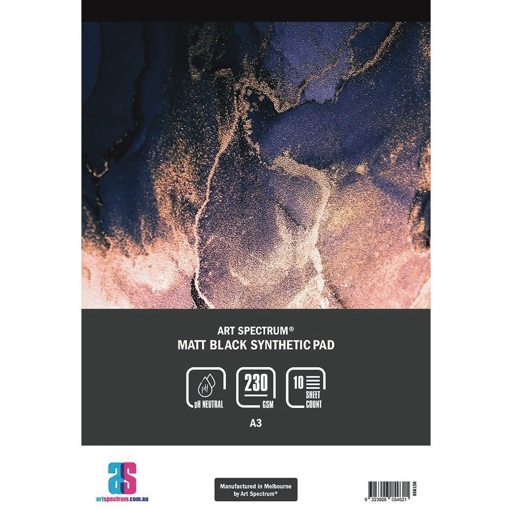 Art Spectrum Matt Black Synthetic Pad 230gsm A3