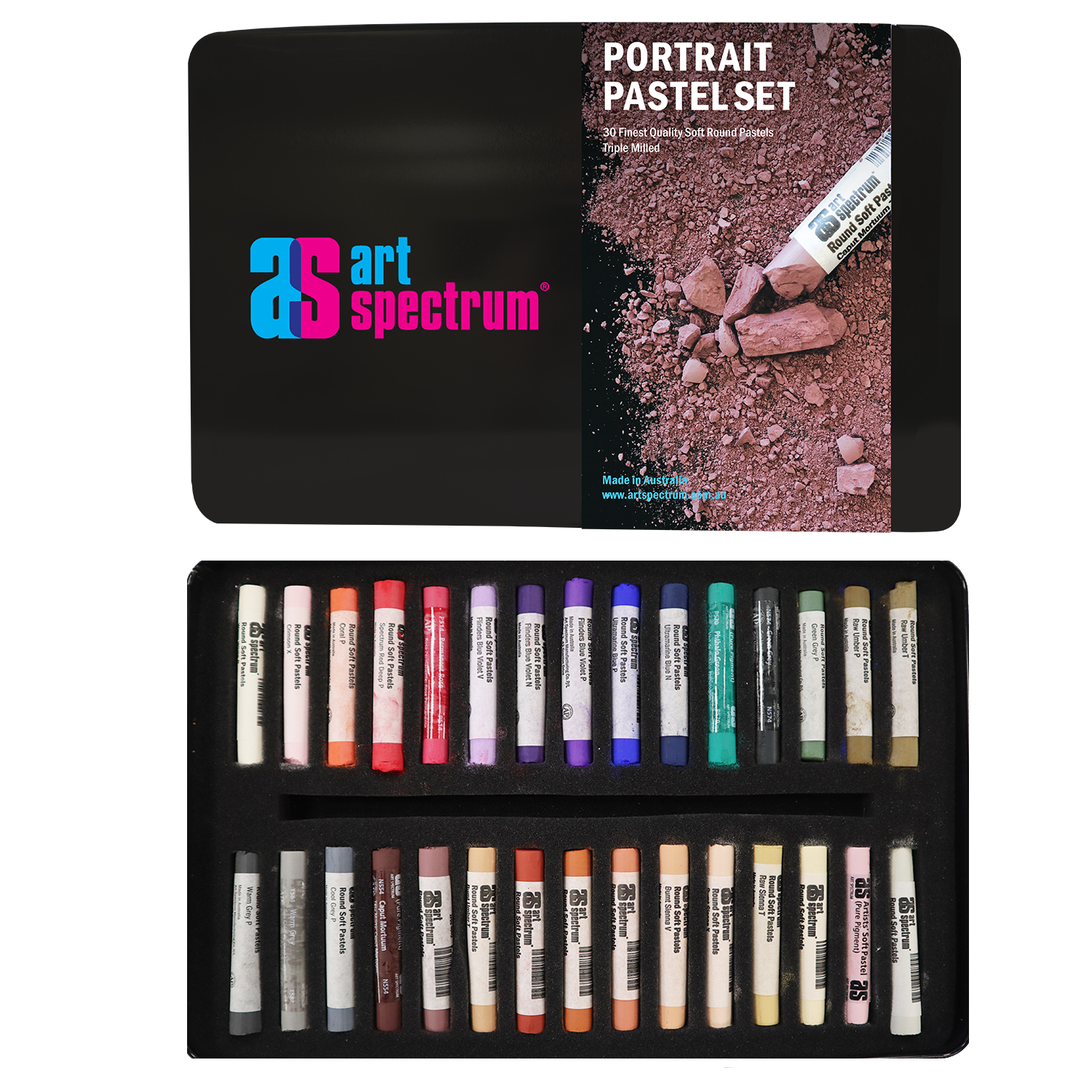 Art Spectrum Soft PASTEL Set of 30 - Portrait Colours