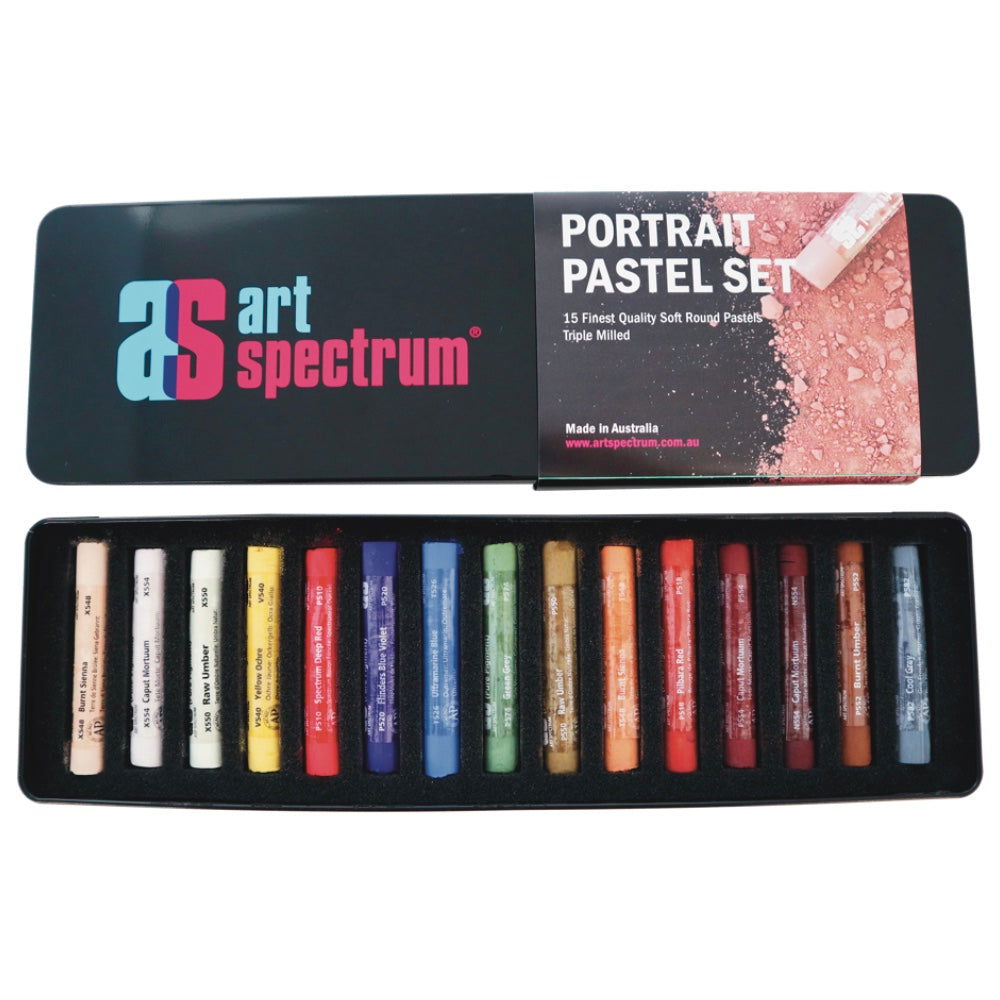 Art Spectrum Soft Round PASTEL Box of 15 - Portrait Colours