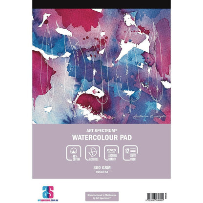 Art Spectrum Studio Watercolour Pad Rough 300gsm A3