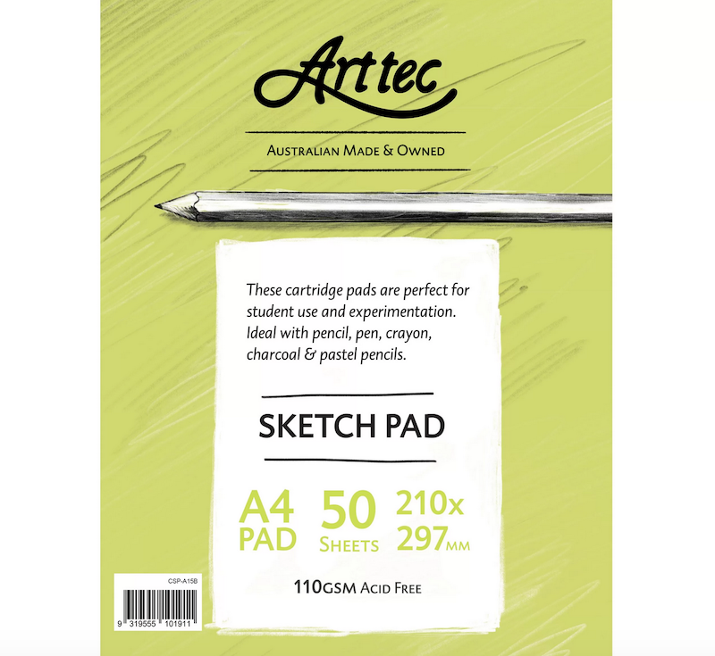 Arttec Cartridge Sketch Pad 110gsm 50sht