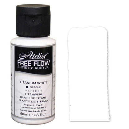 Atelier Free Flow Acrylic 60ml S1 Titanium White