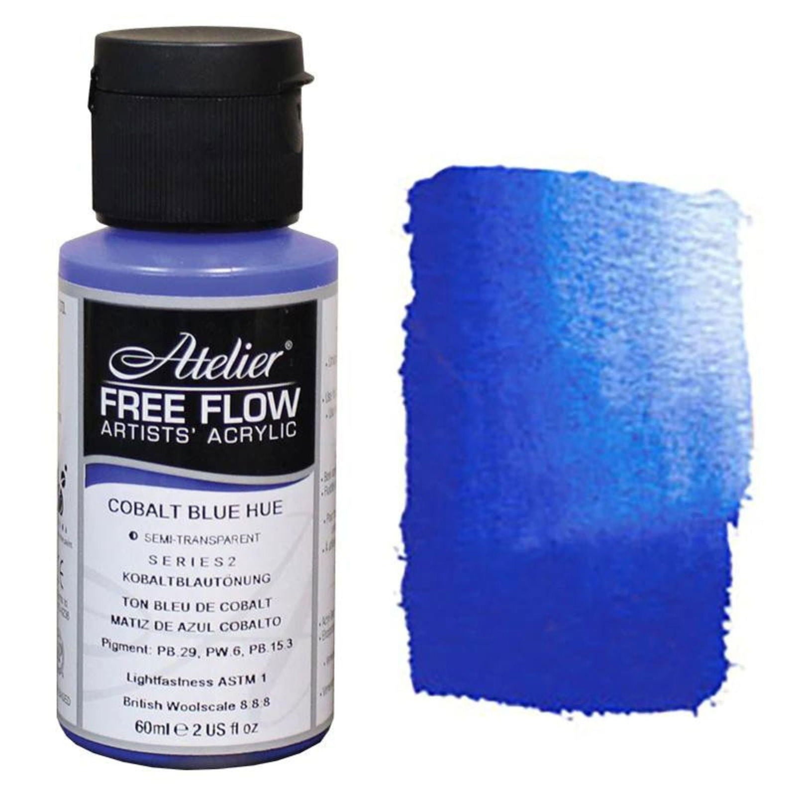 Atelier Free Flow Acrylic 60ml S2 Cobalt Blue Hue