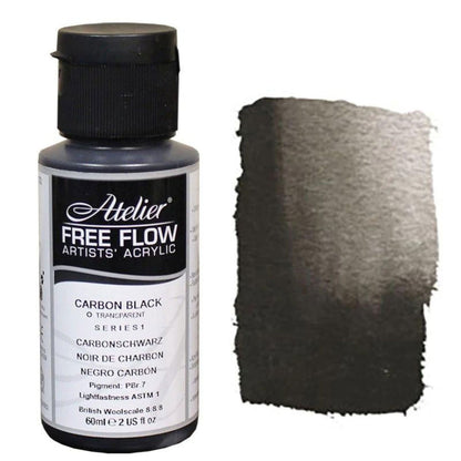 Atelier Free Flow Acrylic 60ml S1 Carbon Black