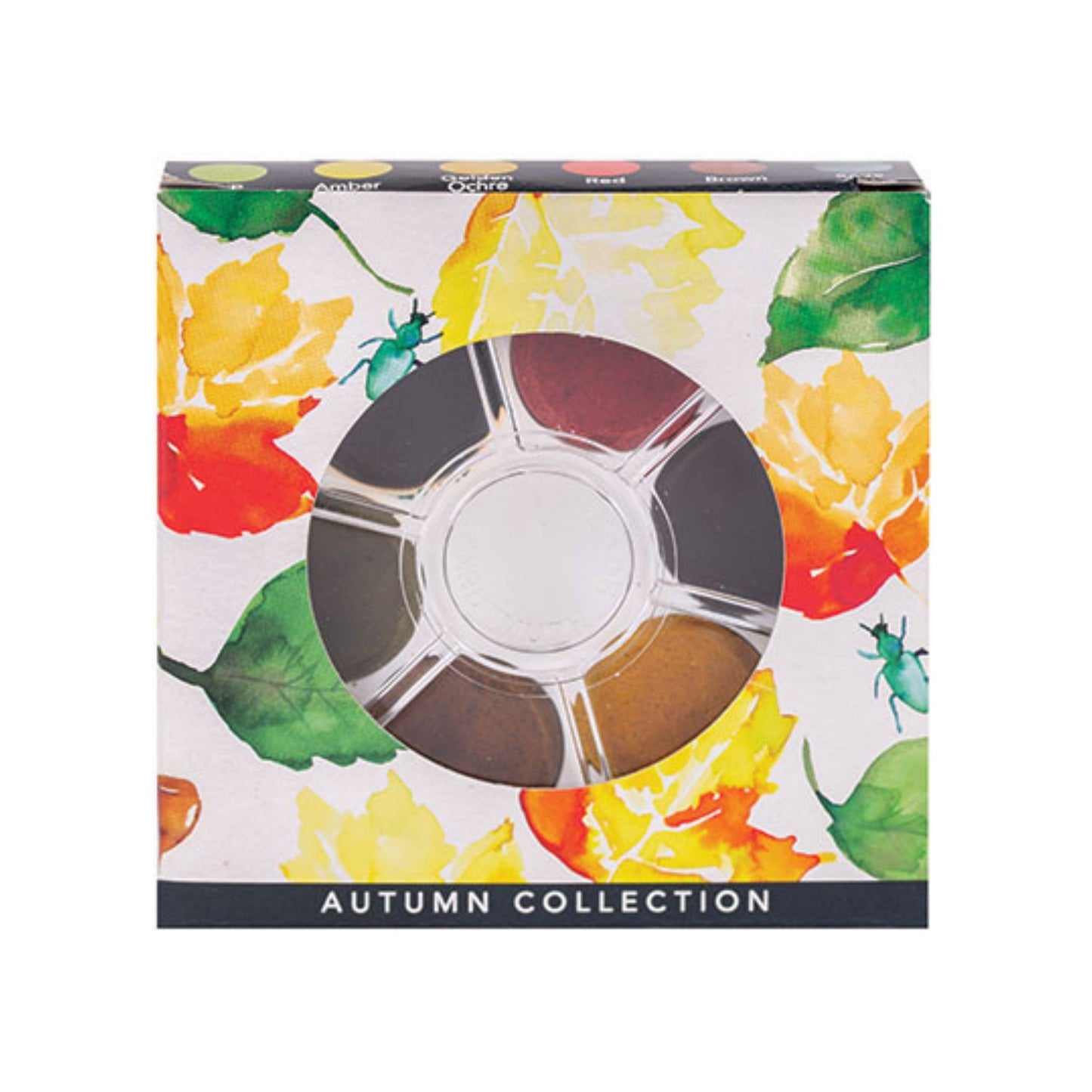 Micador for Artists Brilliant Watercolour Disc Set of 6 Autumn