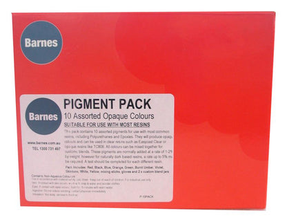 Barnes Opaque Pigment Resin pack of 10