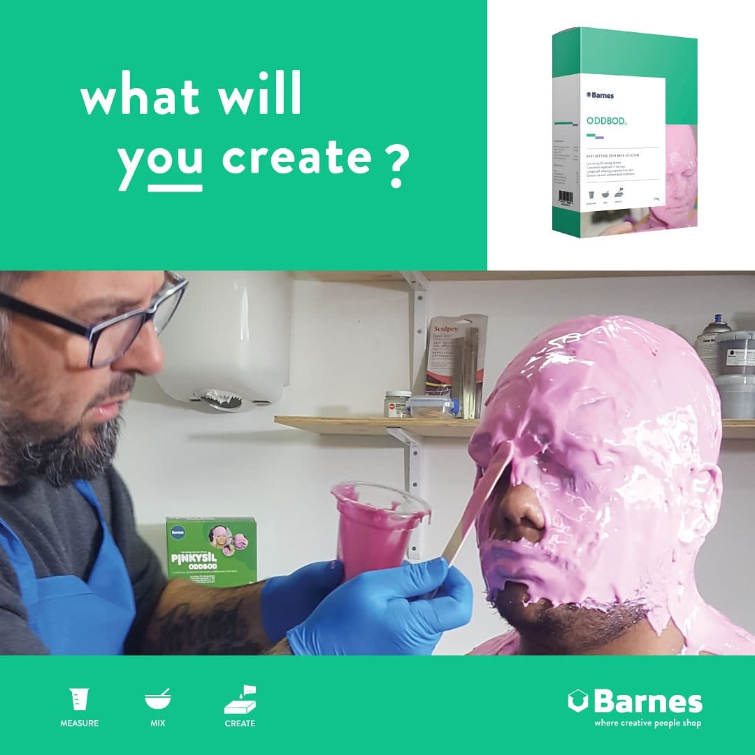 Barnes Pinkysil ODDBOD Lifecasting Silicone