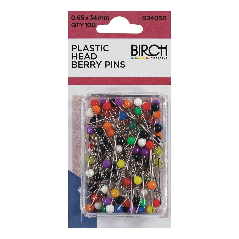 Birch Berry Pins Pack of 100 Assorted