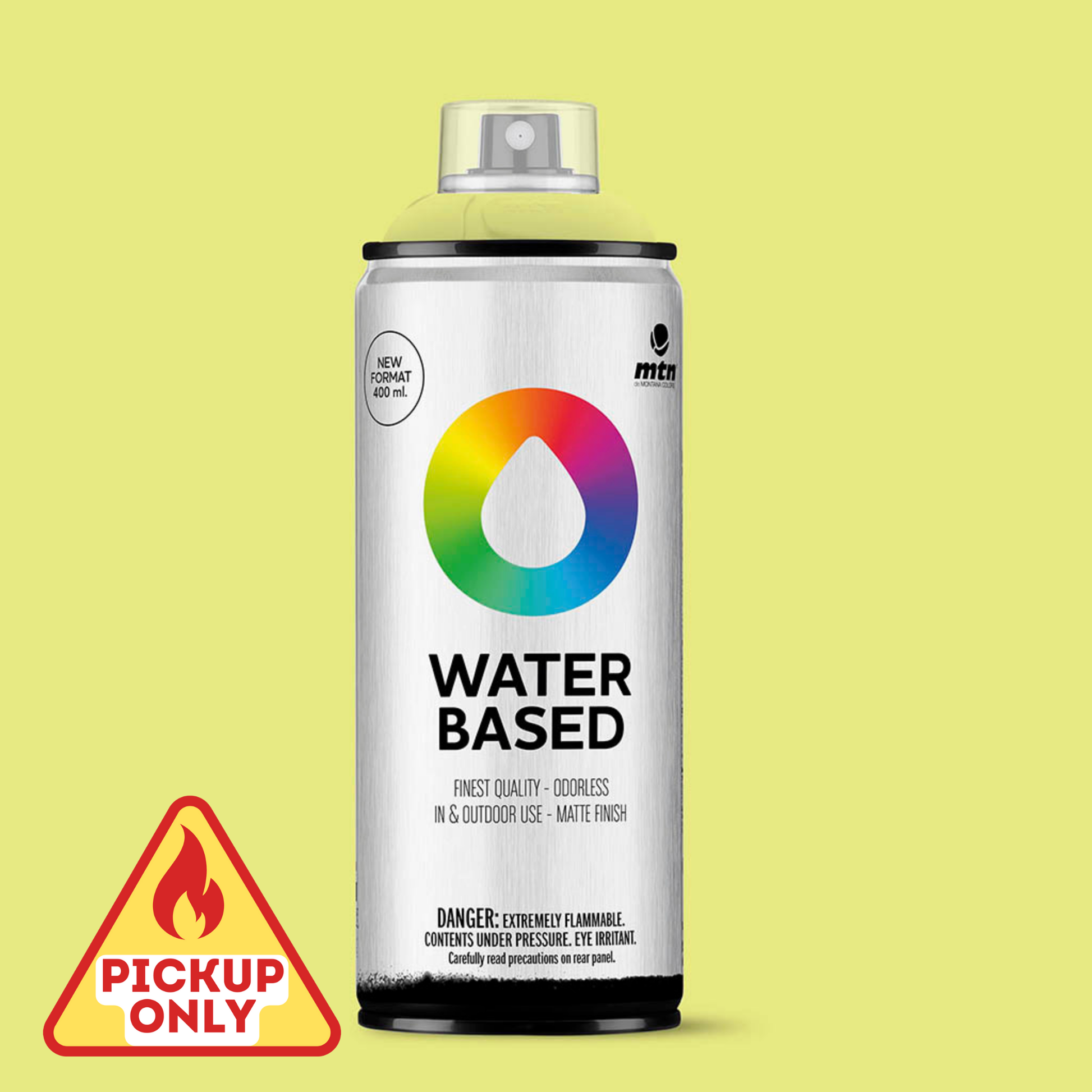 MTN Water-Based Spray Paint 400ml Brillant Yellow Green Light