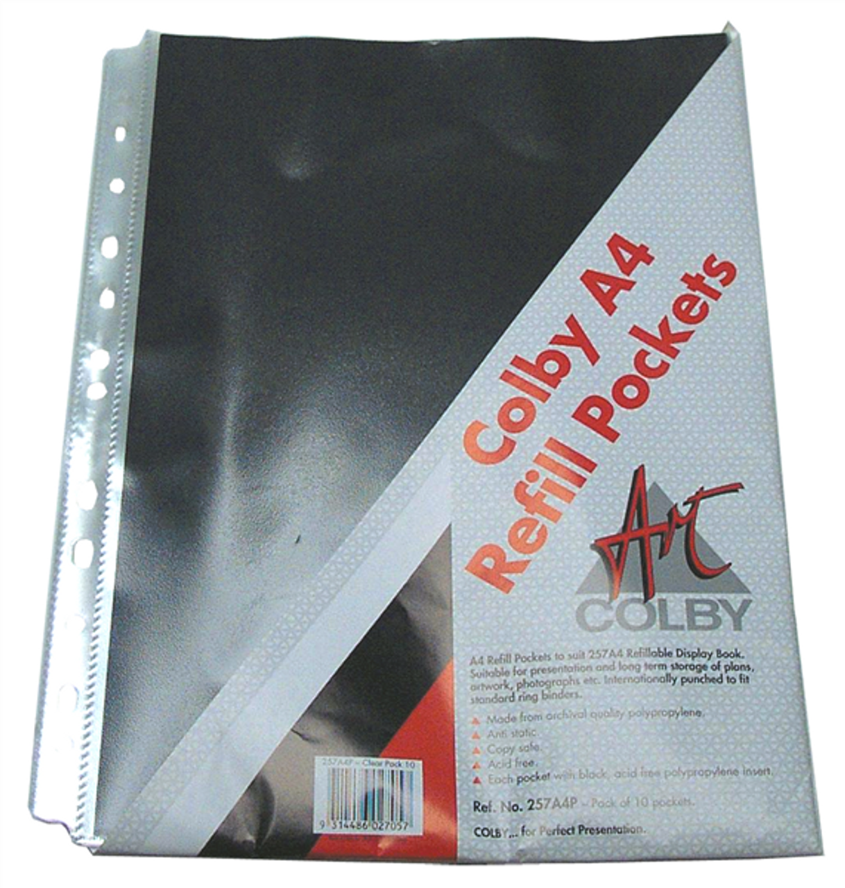 COLBY REFILLABLE DISPLAY SLEEVES A4 for 257A4