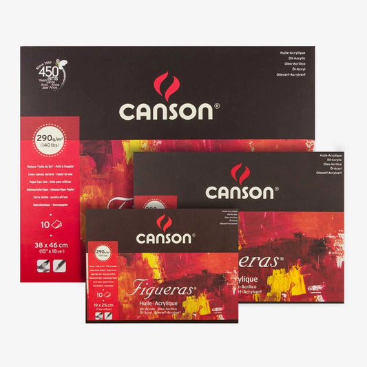 Canson Figueras 290gsm Canvas Paper Pad 10 sheets