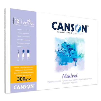 Canson Montval 300g Watercolour Pad Medium