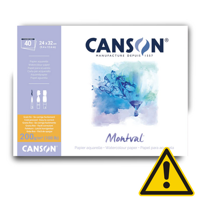 Canson Montval Watercolour MAXI Pad 200gsm 100 sheet