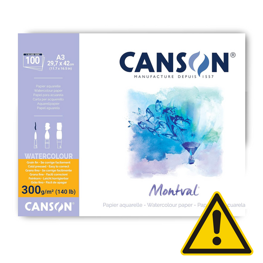 Canson Montval Watercolour MAXI Pad 300gsm 100 sheets - Montval