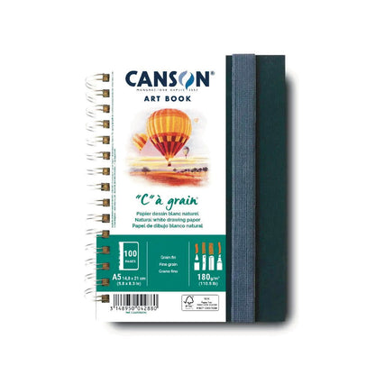 Canson Prof Book 180 Pro CA Grain Portrait 50SH A5 - Canson