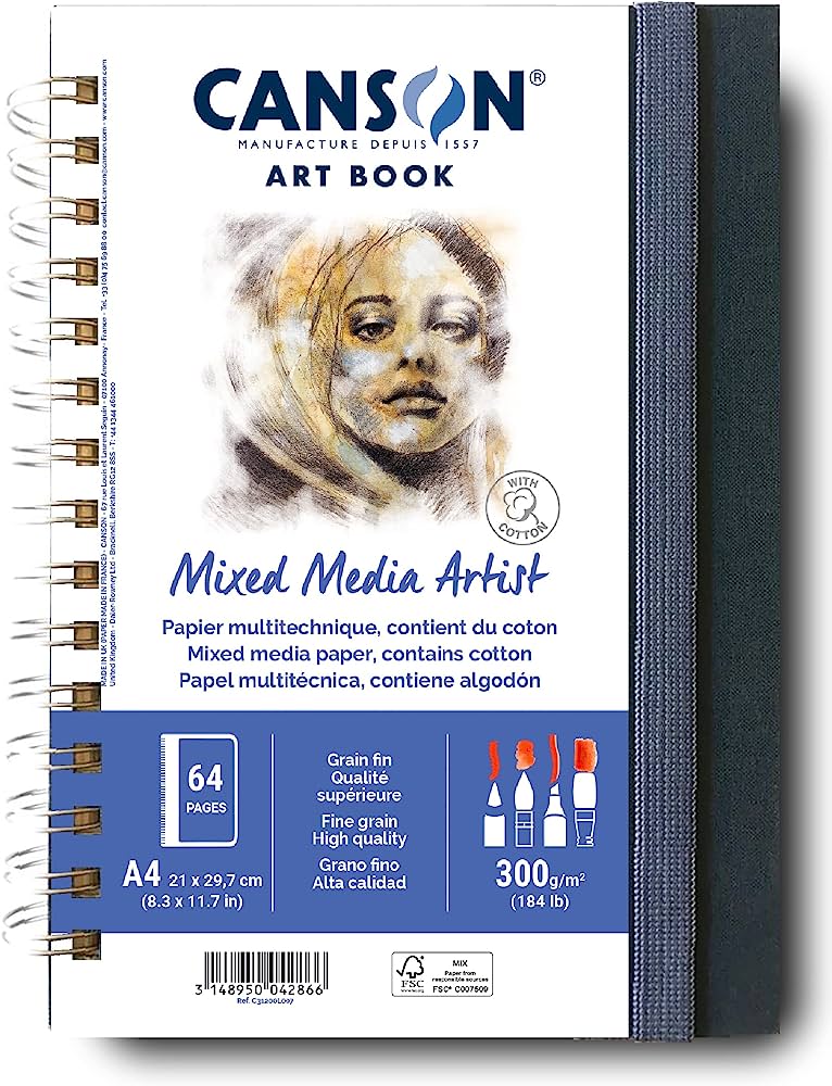 Canson Prof Book 300 Pro Mixed Media Portrait 32SH A5