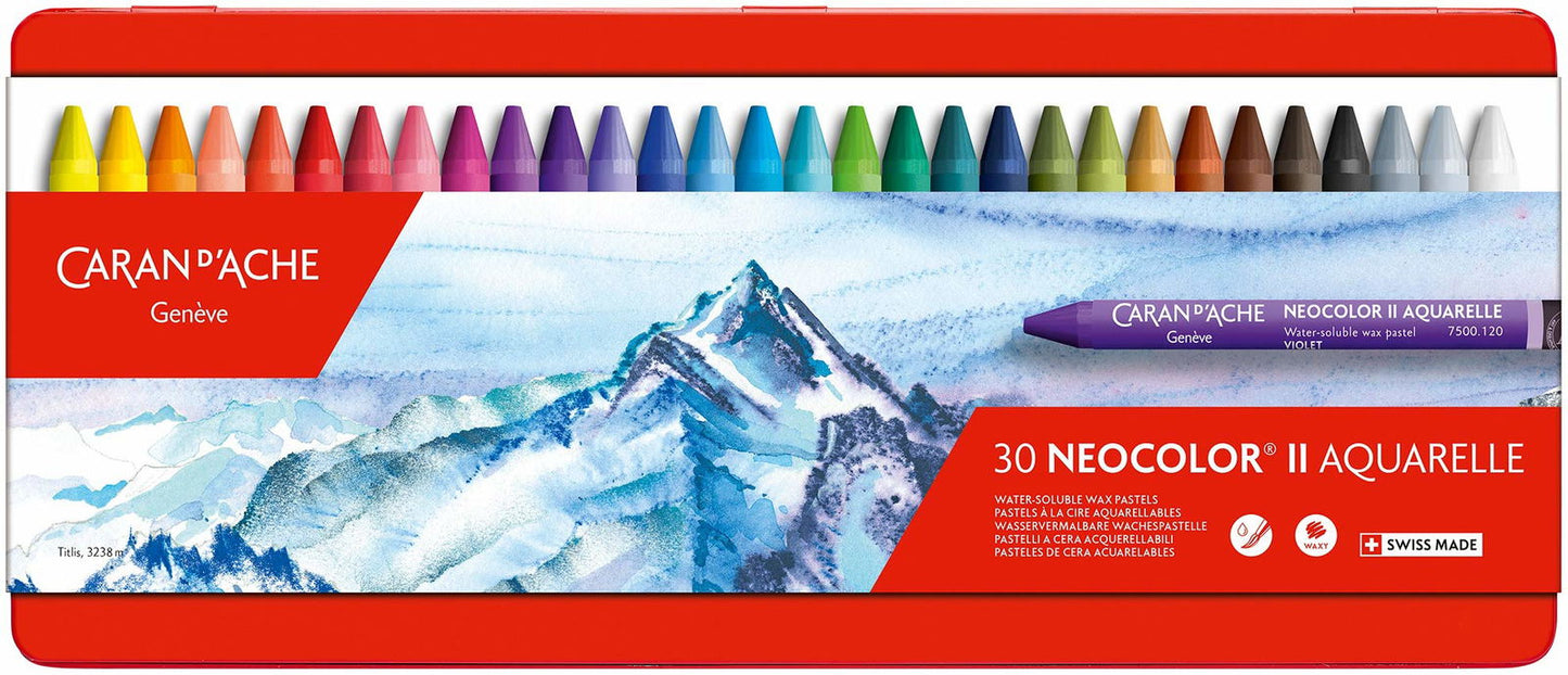 Caran DAche NEOCOLOR II Water Soluble Wax Oil Pastel x 30