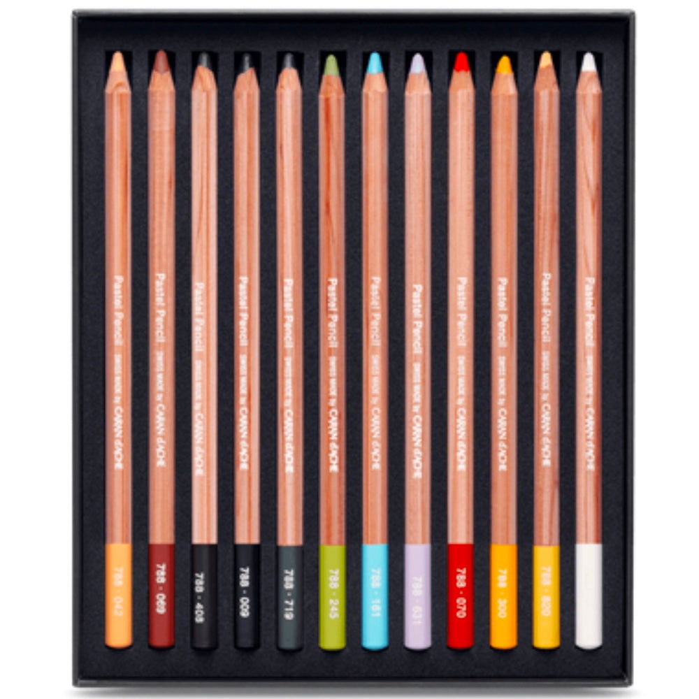 Caran DAche Pastel Pencils Assorted box of 12