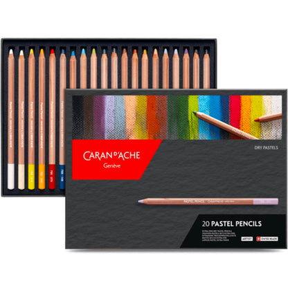 Caran DAche Pastel Pencils Assorted box of 20