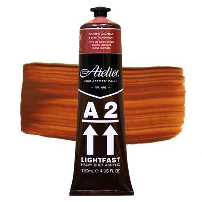 Chroma A2 Acrylic 120ml BURNT SIENNA