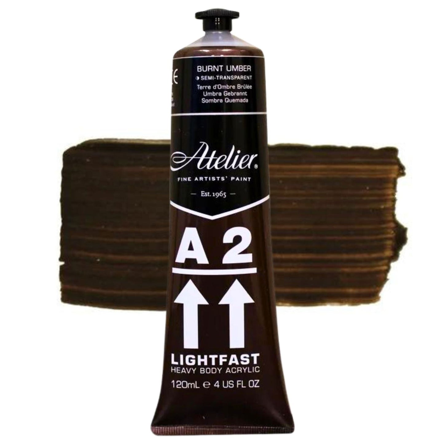 Chroma A2 Acrylic 120ml BURNT UMBER