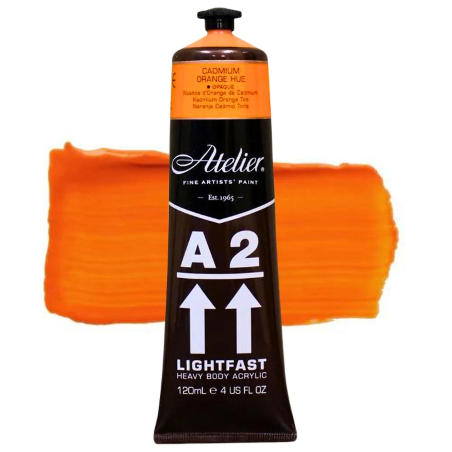 Chroma A2 Acrylic 120ml CADMIUM ORANGE HUE