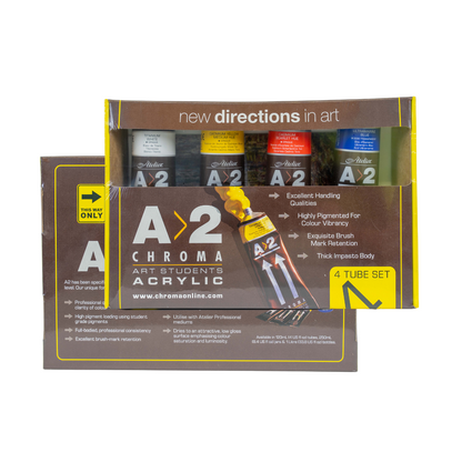 Chroma A2 Acrylic 120ml Set of 4