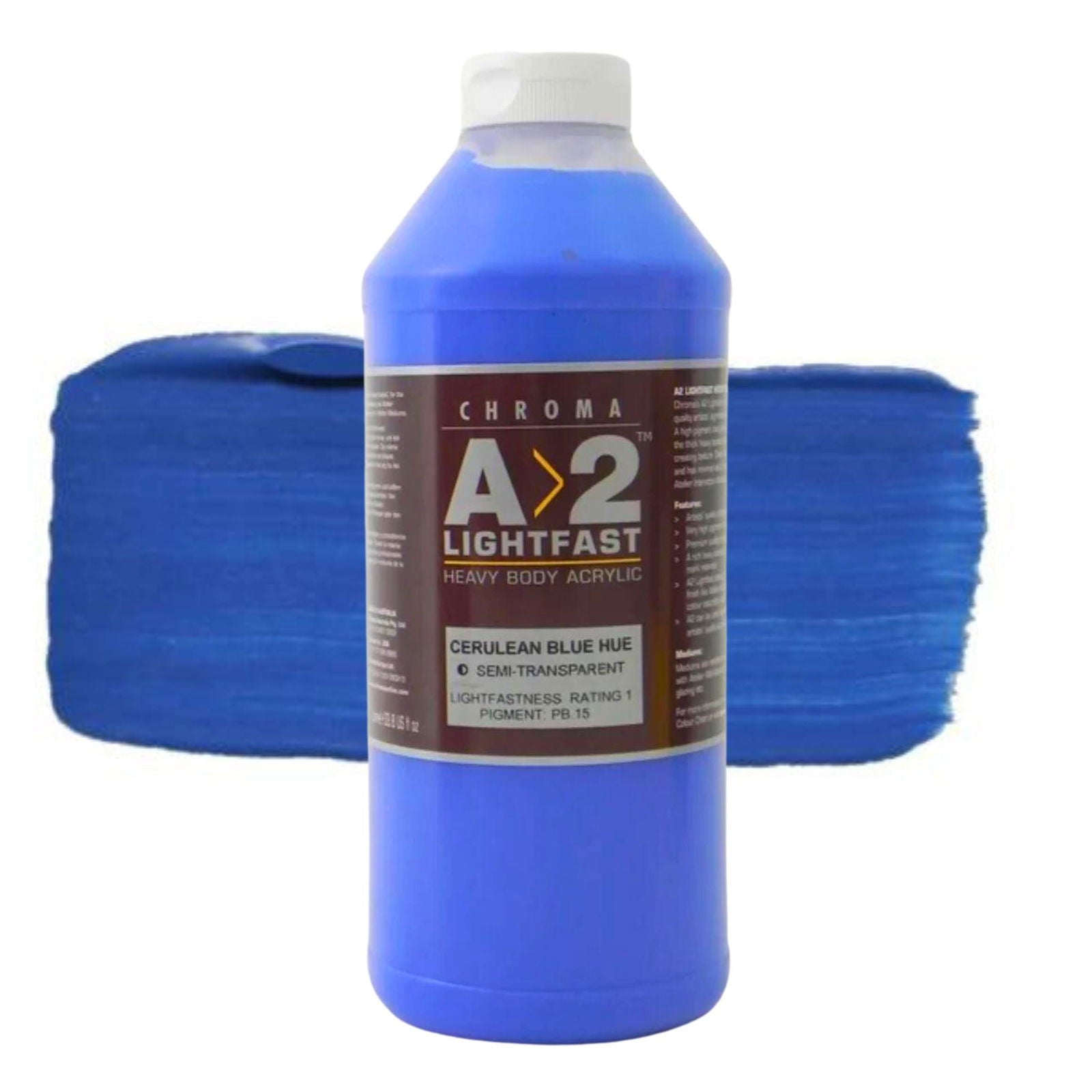 Chroma A2 Acrylic 1 Litre Cerulean Blue Hue