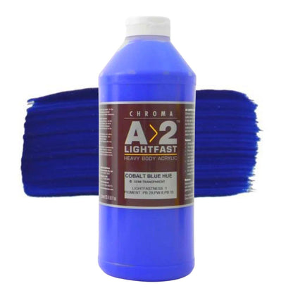 Chroma A2 Acrylic 1 Litre Cobalt Blue Hue