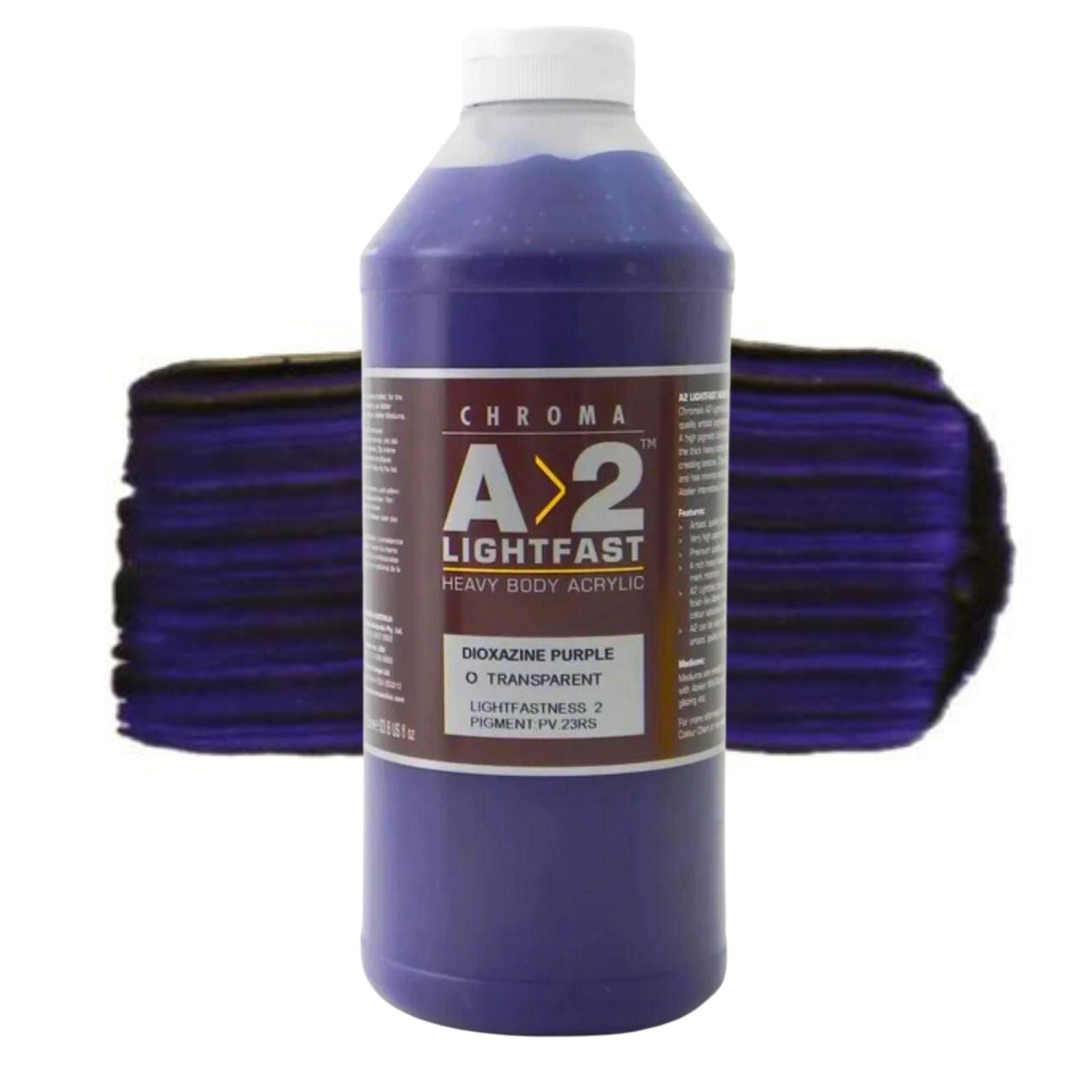 Chroma A2 Acrylic 1 Litre DIOXAZINE PURPLE HUE