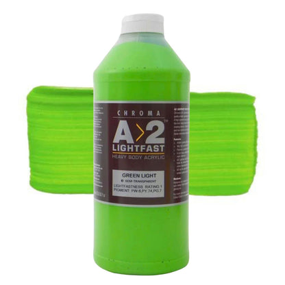 Chroma A2 Acrylic 1 Litre Green Light Hue