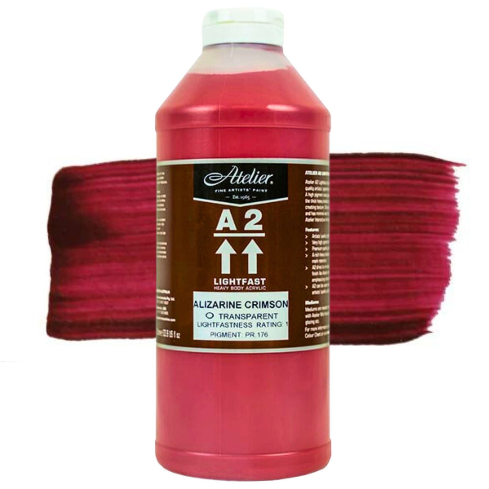 Chroma A2 Acrylic 1 Litre Alizarine Crimson Hue