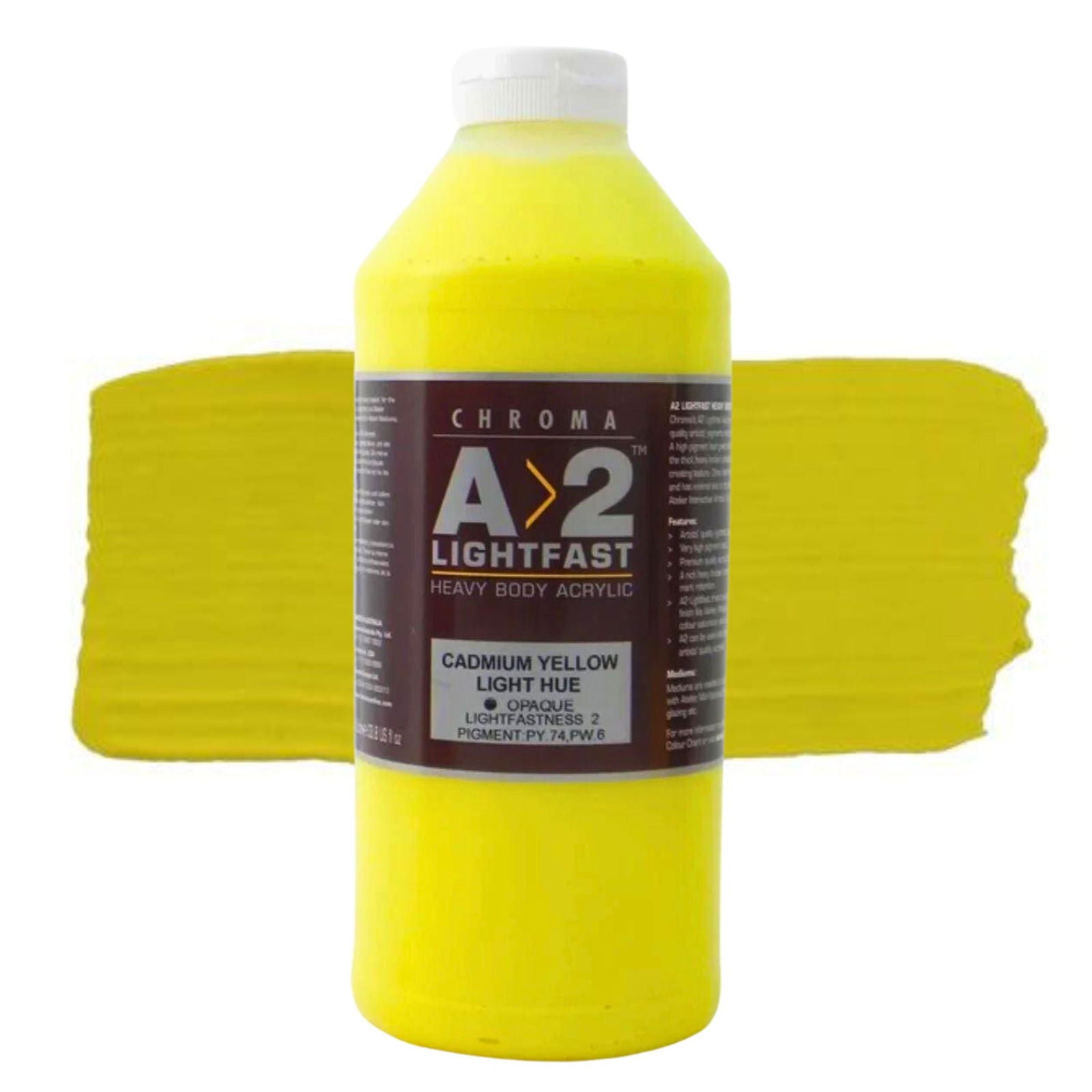 Chroma A2 Acrylic 1 Litre Cadmium Yellow Light Hue