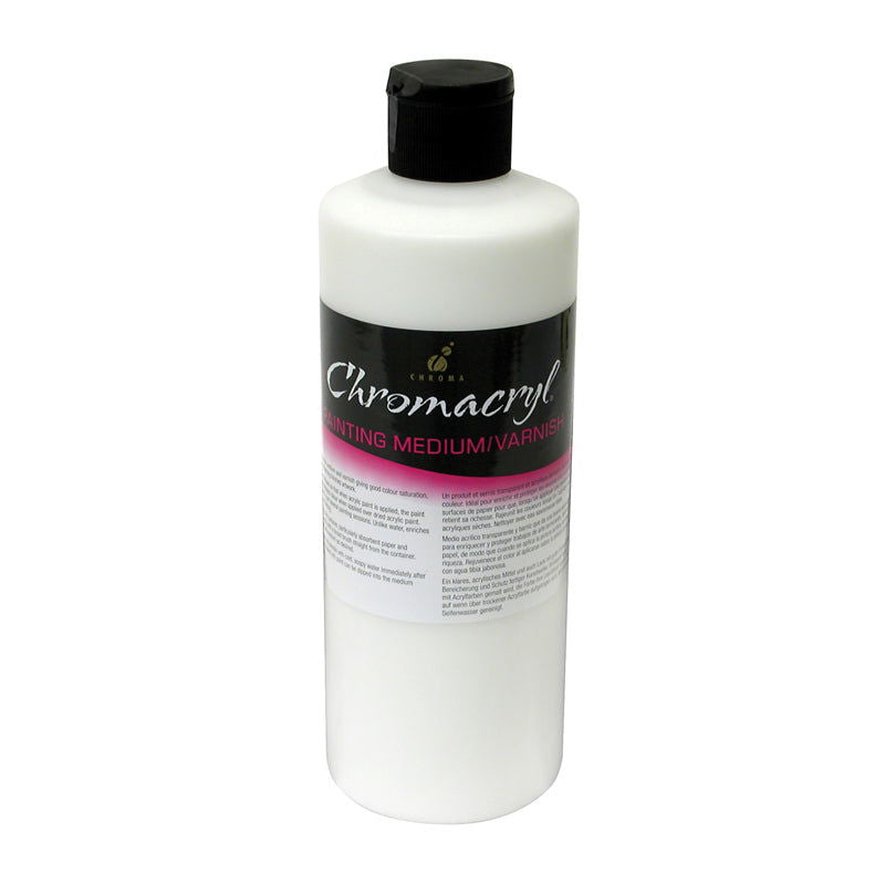 Chromacryl Painting Medium and Varnish 500ml