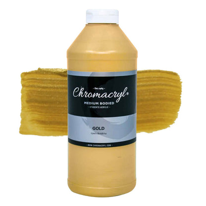 Chromacryl Student Acrylic 1 Litre Gold