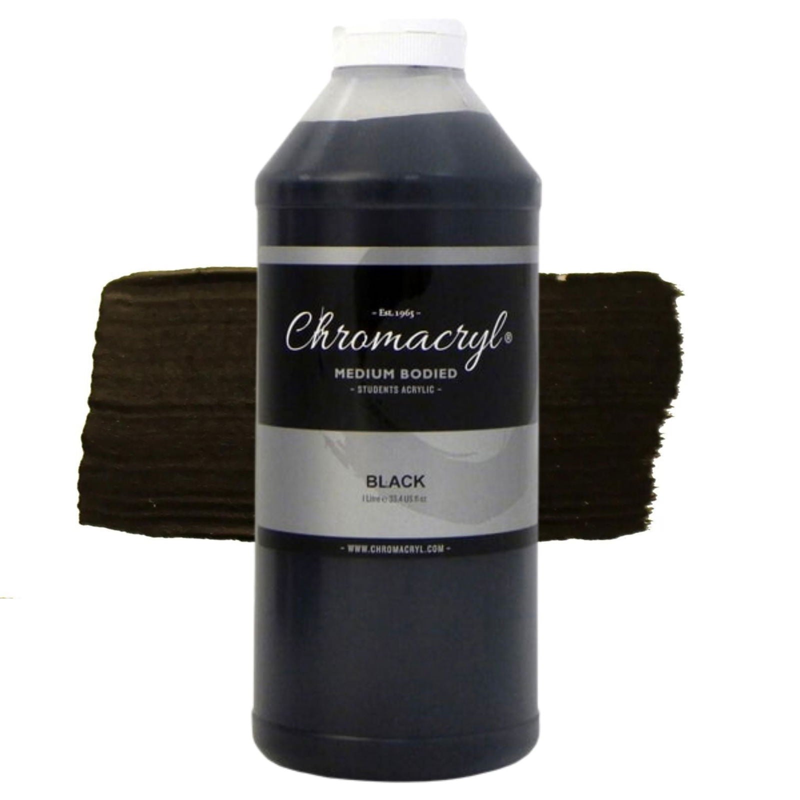 Chromacryl Student Acrylic 1 Litre BLACK