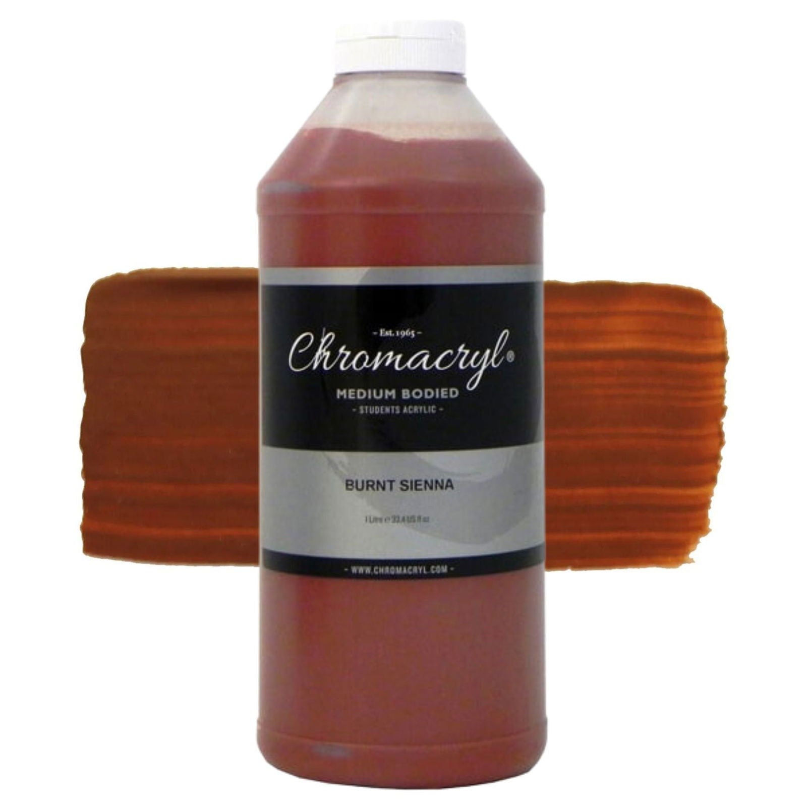 Chromacryl Student Acrylic 1 Litre BURNT SIENNA