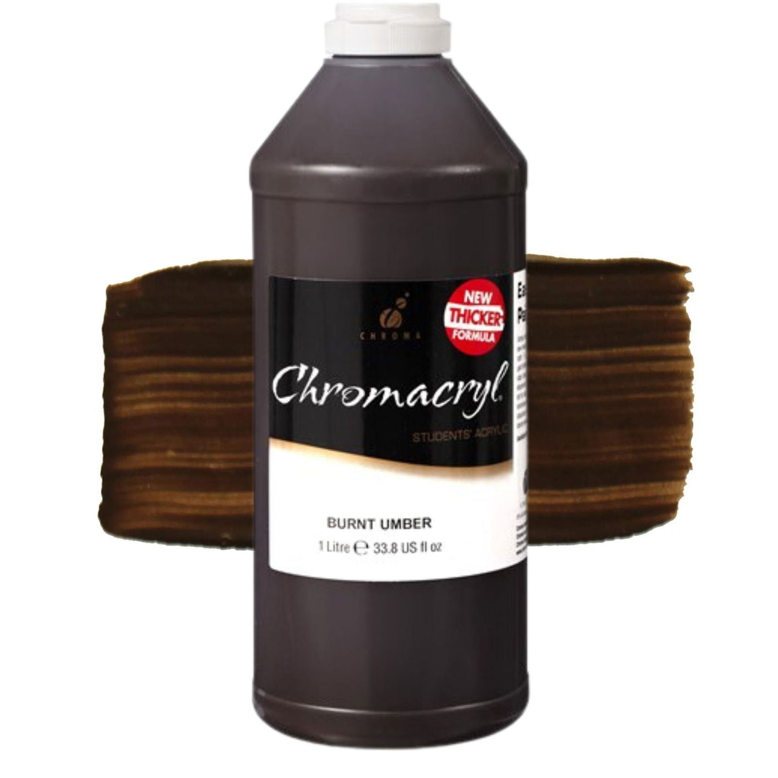 Chromacryl Student Acrylic 1 Litre BURNT UMBER