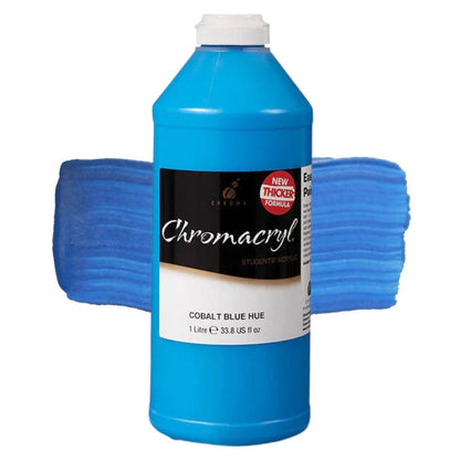 Chromacryl Student Acrylic 1 Litre Cobalt Blue Hue