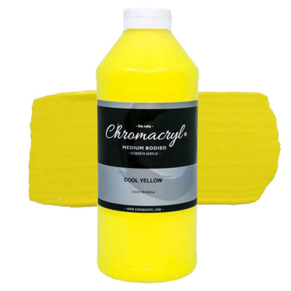 Chromacryl Student Acrylic 1 Litre Cool Yellow