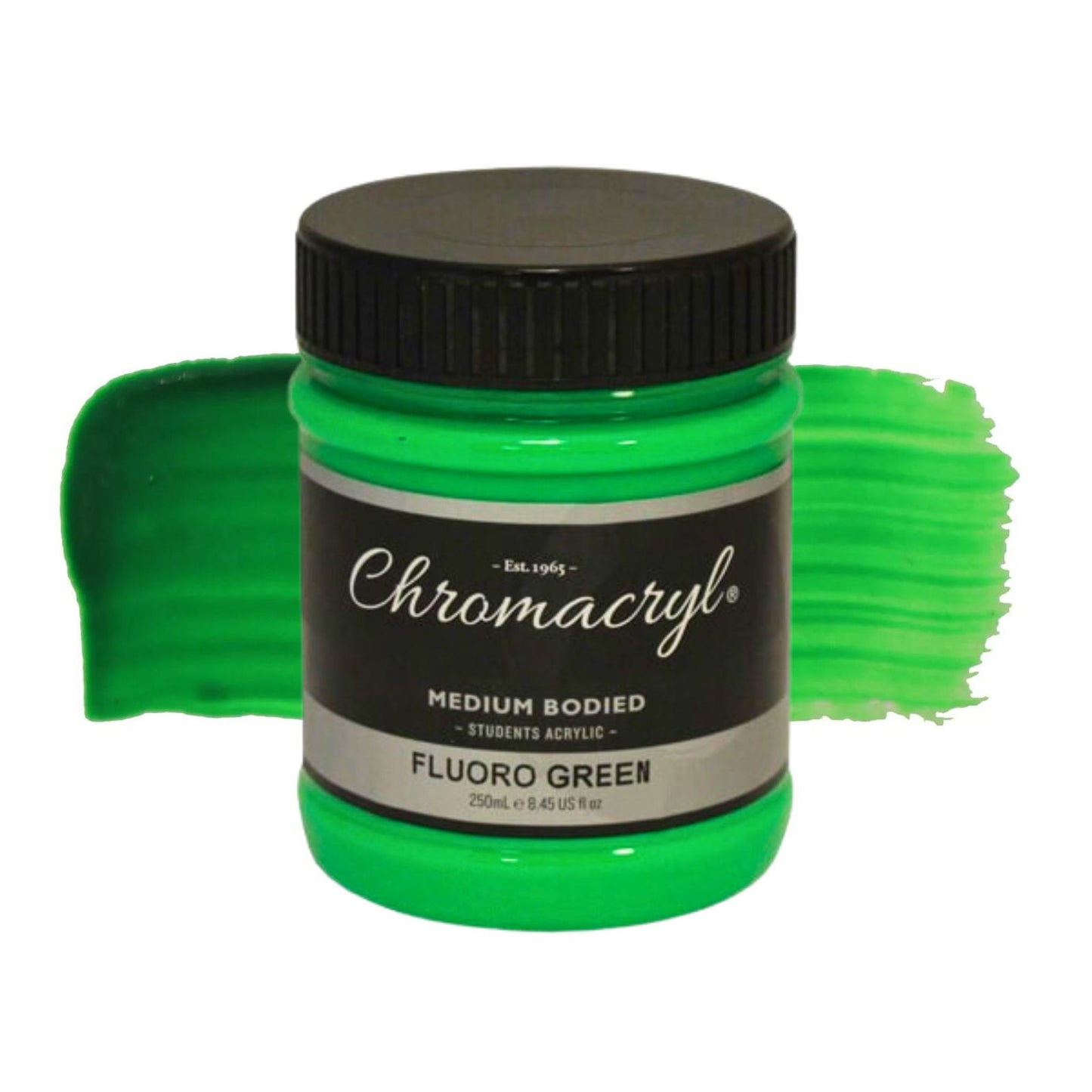 Chromacryl Student Acrylic 250ml Fluoro Green