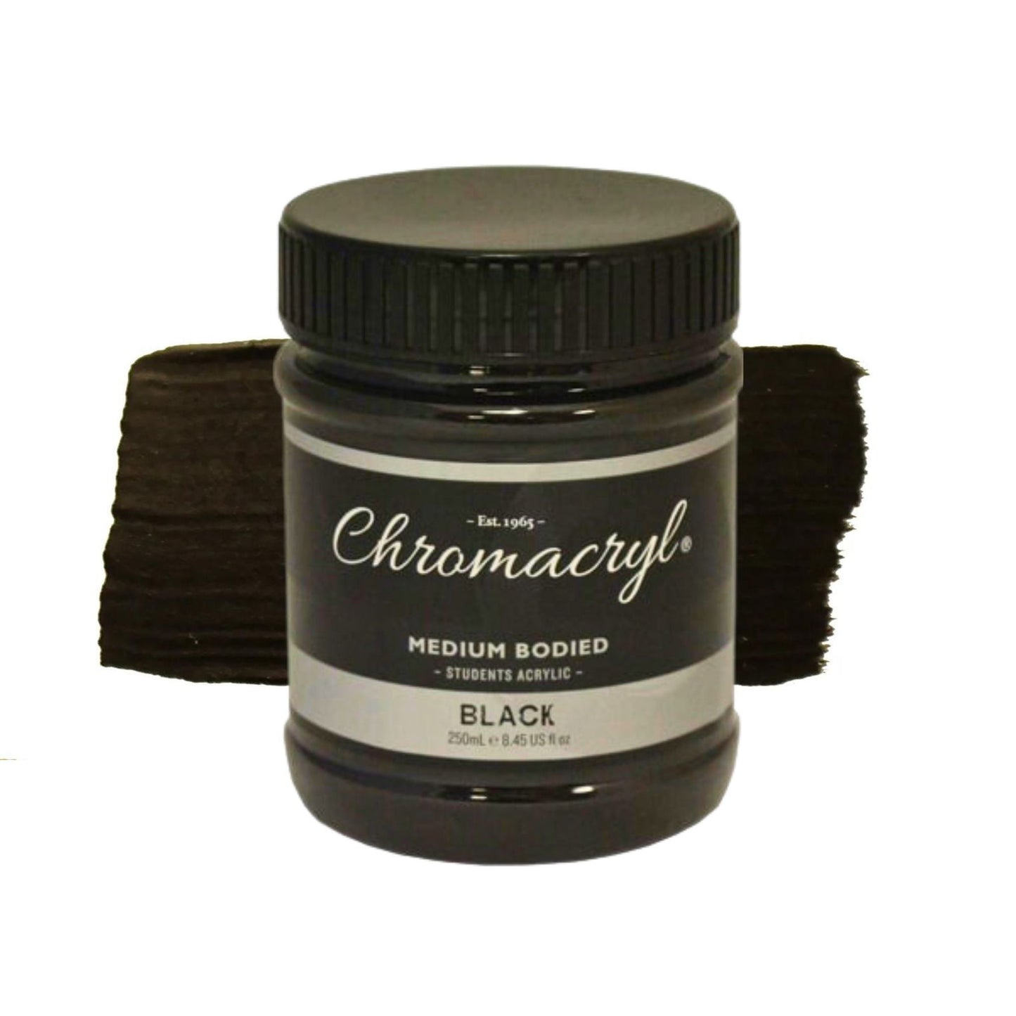 Chromacryl Student Acrylic 250ml BLACK