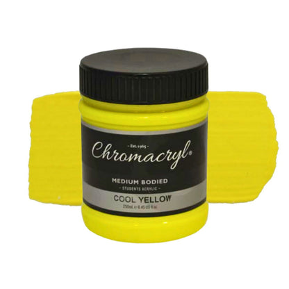 Chromacryl Student Acrylic 250ml Cool Yellow